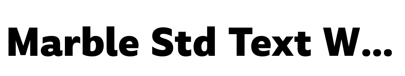 Marble Std Text Wide ExtraBold